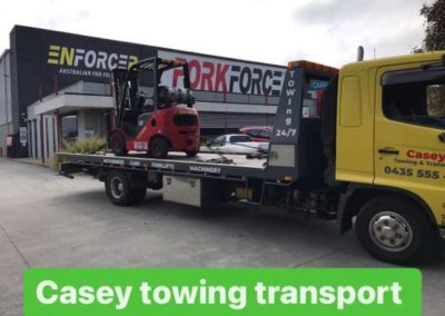 Machinery towing project we recently done